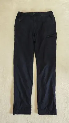 UNIQLO メンズ 裏起毛 暖パン ウエストゴム パンツS ネイビー