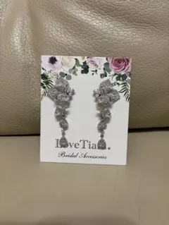 LoveTiara ブライダル　イヤリング シルバー