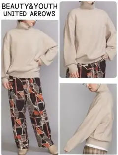 BEAUTY&YOUTH UNITED ARROWS ワイドタートルネックニット