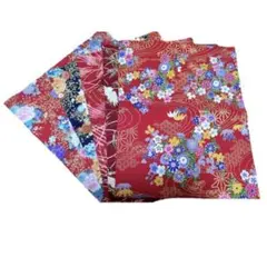 5枚入り❤カットクロス 和風 布 花柄 プリント 手芸 生地 はぎれ 25×20