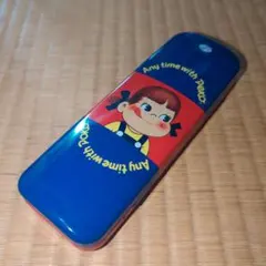昭和レトロ ペコちゃん 缶ケース ペンケース 小物入れ　不二家　FUJIYAのサムネイル