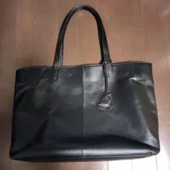 UNITED ARROWS ユナイテッドアローズ　レザートートバッグ 黒のサムネイル