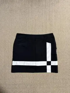 ​【美品】デサントゴルフ 25SS ラップスカート風パンツ 黒 M 防透け 美品】デサントゴルフ 25SS ラップスカート風パンツ 黒 M 防透け