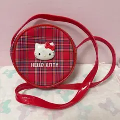 ⌇SANRIO⌇ハローキティ チェック ポシェット 平成レトロ