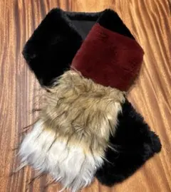 VINCENT PRADIERマルチカラーファーマフラー