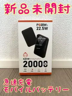 大幅値下げ【新品未開封】急速充電P20W+ 20000mAh モバイルバッテリー