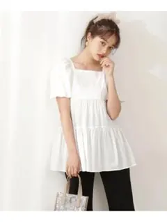 プロポーションボディドレッシング　ティアードチュニックブラウス