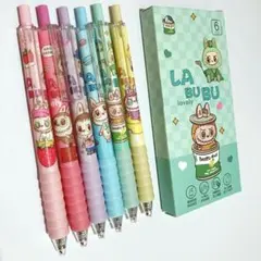 ラブブ キャラクター ボールペン 6本セット