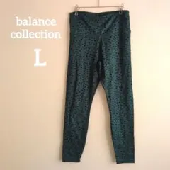 balance collection ドット柄 パンツ 【L】ダークグリーン