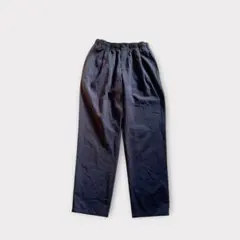ユナイテッドアローズ タックィ－ジ－テーパ－ドパンツ ネイビー M相当 麻混風