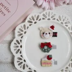 ୨୧ヘアクリップセットK-20୨୧ベビークリップ⑅﻿ベビー&キッズ⑅﻿Xmas⑅