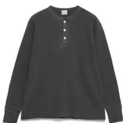 Kinema waffle henley neck shirt ナチュラル S - メルカリ