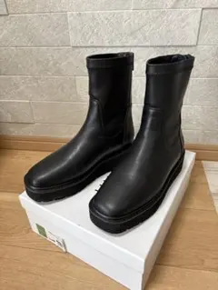 HIMIKOブラック ブーツ 23cm プラットフォームストレッチブーツ卑弥呼