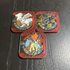 ポケモントレッタ3枚セット　レシラム　ゼクロム　ケルディオ