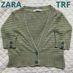 ZARA TRF ボーダー ニット ボレロのサムネイル