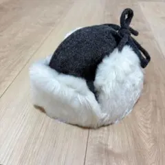 最終値下げ！美品COMME CA ISM ベビー帽子 46cm グレー　ホワイト