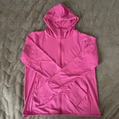 エアリズムUVカットメッシュパーカ（長袖） UNIQLO ピンク M