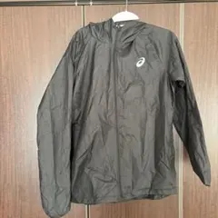 asics ブラック ウィンドブレーカー M