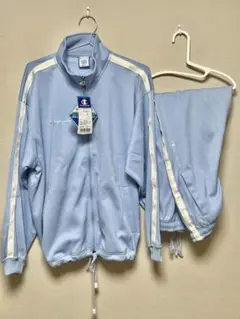 新品　チャンピョン　セットアップ　ジャージ　水色　Champion