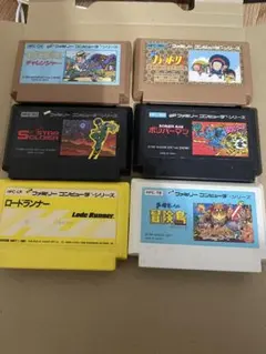 ファミコン ソフト ハドソン 6本セット チャレンジャー ロードランナーなど