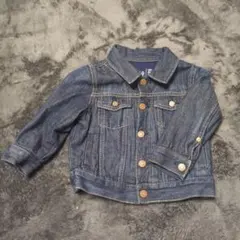 【美品】 babyGap デニムジャケット Gジャン 90cm ダークウォッシュ