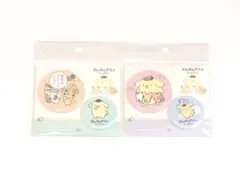 ポムポムプリン ペア缶バッジ チームプリン マフィン ベーグル スコーンのサムネイル