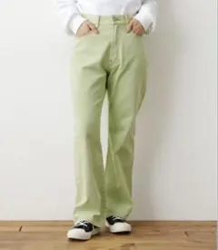 カラーオーバーダイフレアパンツ