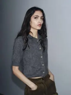 【ZARA】100%ウールショートスリーブポロジャケット