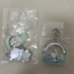 カラフルカラビナマスコットチャーム　がまぐちキーホルダー　ポチャッコ