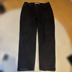 Lee 34×32 ブラックデニムパンツ ストレートレッグ