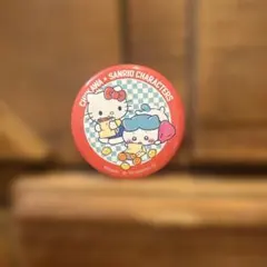 ちいかわ × サンリオキャラクター 缶バッジ ハチワレ ハローキティ