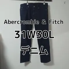 【アバクロ】ブラックデニムジーンズ【31W30L】