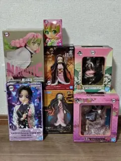 新品未開封】鬼滅の刃 胡蝶しのぶ 甘露寺蜜璃 フィギュア 5体セット