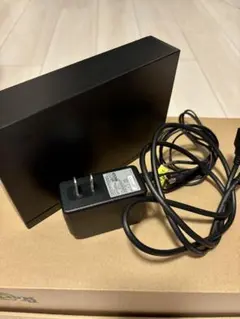 録画用 外付けハードディスク 黒 ACアダプター付き
