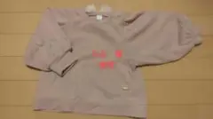 アプレレクール　リボンラメトレーナー　バックリボン　90