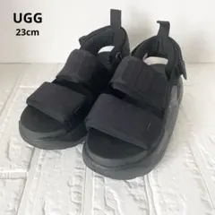 UGG LA CLOUD SPORT SANDAL 23 ブラック 厚底ベルクロのサムネイル