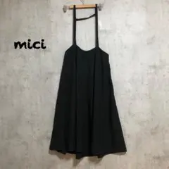 mici ポリエステル　キャミワンピース　　ブラックのサムネイル