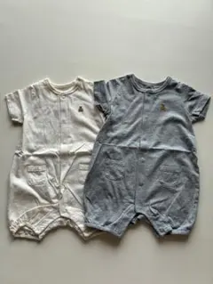GAPベビー ロンパース 2点セット ホワイト グレー　サイズ3-6M