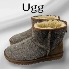 Ugg ムートンブーツ ツィードブーツ　ブラウン
