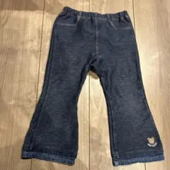 ミキハウス ネイビー フレアパンツ