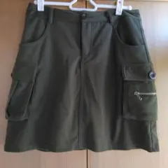 ゴルフスカート　カーキ色S