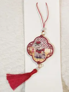 鬼滅の刃 中国限定 非遺　木製チャーム キーホルダー　童磨