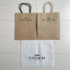 COACH 保存袋 大小2枚 巾着袋 約35×40 約30×20 - メルカリ
