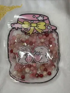 ビーズミックス　赤系② 袋込みで150g 新品未使用　在庫処理