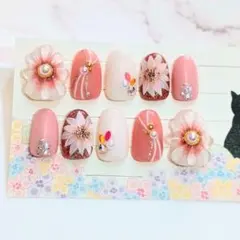 即日発送【44番】現品販売　花柄 卒業式　成人式　入学式　和装 オーバル形