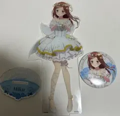 ☆五等分の花嫁∽ ガチャっと缶バッジくじ 中野三玖 BIGアクリルスタンド☆