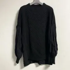 SCOT CLUB ミルポア　ドッキングニット　セーター　ヤマダヤ　ブラック　黒