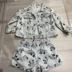 H&M ミッキー＆ミニー デニムセット 104cm