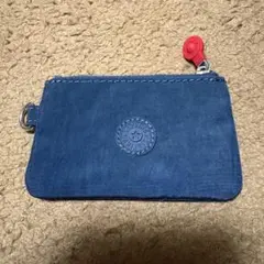 Kipling 青 ミニミニポーチ
