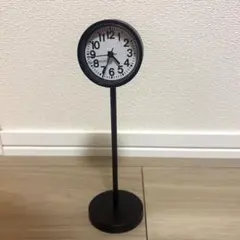 MUJI 無印良品　公園の時計　小　ミニ　卓上　置き時計　黒時計